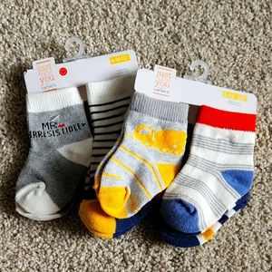 6 pairs of baby boy socks, NWT